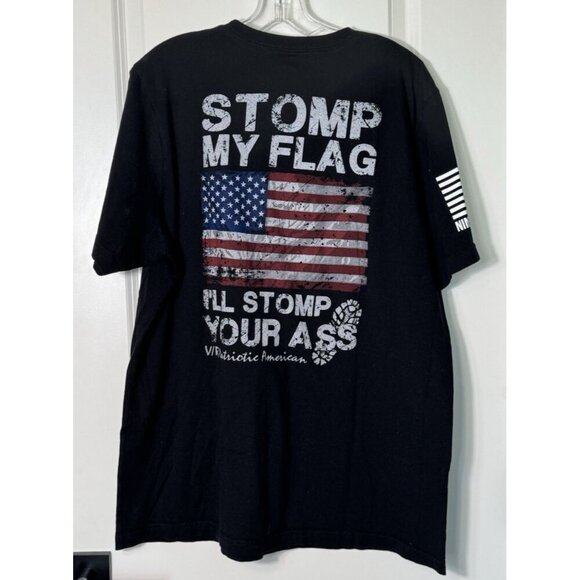 Nine Line "Stomp my flag" Short Sleeved TShirt Mens XL American Flag - Picture 2 of 7